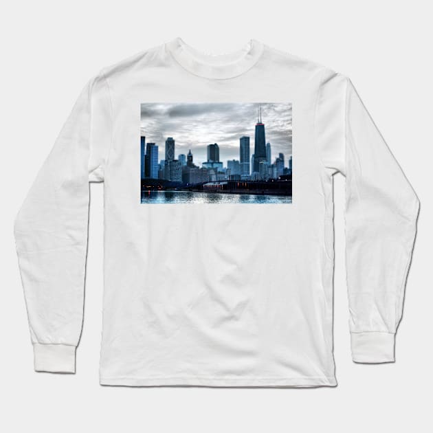 City at Twilight Long Sleeve T-Shirt by bgaynor